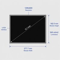 Kyocera TCG121WXLPAPNN-AN20 12,1-Zoll-TFT-LCD-Bildschirm 1280x800 WXGA LVDS-Schnittstelle 750:1 AWV Weitbereichstemperaturbereich -20~70°C