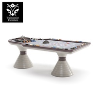 Table de Roulette en Bois Personnalisée de Luxe, Finition Laquée Haut de Gamme, Meubles de Divertissement pour Villa, Hôtel, Appartement