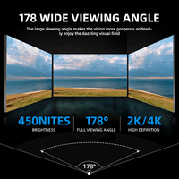 Sistema de Menú Digital para Restaurantes de Comida Rápida, Pantalla Táctil 4K con Sincronización Multi-Pantalla, Animación de Texto, para Tiendas Minoristas y Metro