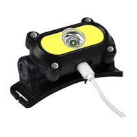 Lampe frontale Cob à LED rechargeable OEM Lampe frontale de pêche Lampe frontale super lumineuse pour l'extérieur Lampe frontale étanche pour le camping et la chasse
