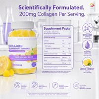 Gummies de Collagène Hydrolysé à Marque Blanche, Mélange de Biotine et Minéraux, Bien-être Cutané, Anti-Âge, Complément Nutritionnel pour Adultes, OEM