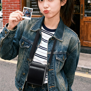 Sac de transport moderne rétro en cuir PU pour <span class=keywords><strong>appareil</strong></span> <span class=keywords><strong>photo</strong></span> <span class=keywords><strong>Pola</strong></span> Go – Étui de protection portable et pratique - Product Image 2