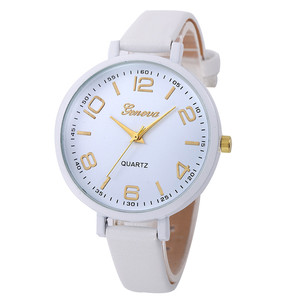 Reloj <span class=keywords><strong>de</strong></span> Pulsera <span class=keywords><strong>de</strong></span> Cuarzo <span class=keywords><strong>para</strong></span> Mujer, Diseño <span class=keywords><strong>de</strong></span> Correa <span class=keywords><strong>de</strong></span> Cuero, Esfera <span class=keywords><strong>de</strong></span> Cristal, Manecillas Grandes, Estilo Simple y Elegante, Venta al Por Mayor - Product Image 5