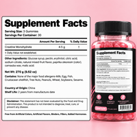 Permen Creatine untuk Dewasa, Pendukung Pra-Latihan, Penambah Energi & Kekuatan, Bentuk & Rasa Sesuai Pesanan, 90 Buah, OEM HALAL