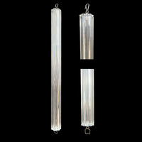 Accessoires de tube en verre de haute qualité pour mariage, motif fleur de prunier, accessoires d'éclairage pour tube de prunier, rideau de perles de cristal