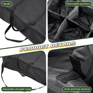 Bolsa Deportiva para Entrenadores, 27.5 x 17.7 Pulgadas, Resistente al Agua, de Tela Oxford, con Correa de Hombro Ajustable y Asa Separada, Moderna - Product Image 3
