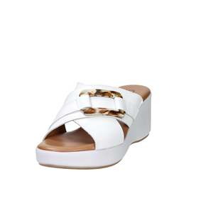 Cinzia Soft Pantoufles compensées pour femmes blanches TS61324 - Product Image 1