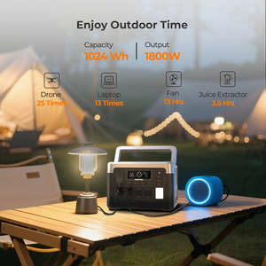 US Stock OUKITEL P1000 PLUS Portable Power Station 1800W <b>Solar</b> Generator 1024Wh Home Backup Outdoor Camping <b>Mobile</b> OUKITEL P1000 - Product Image 2
