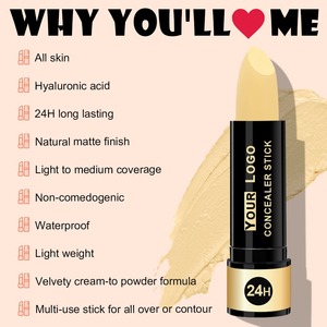 Maßgeschneiderter Veganer Tierversuchsfreier Mineralischer Feuchtigkeitsspender Wasserfester Langanhaltender High-Definition Creme Gesichts-Make-up Concealer Kontur - Product Image 2