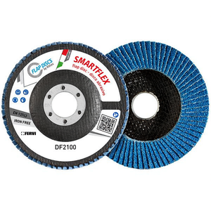 Disque à lamelles Fervi Smartflex Classic 115 mm, disque abrasif sans fer pour le ponçage du métal - Product Image 1