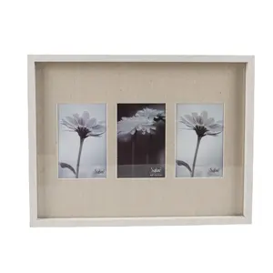 High Quality Worth Buying Nordic Simple Wall Decor Wooden MDF Photo Frame With Canvas mat