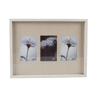 High Quality Worth Buying Nordic Simple Wall Decor Collage Wooden MDF <strong>Photo</strong> <strong>Frame</strong> With <strong>Canvas</strong> Mat - Product Image 1