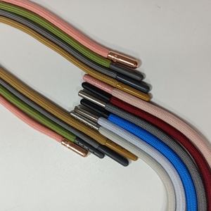 Cordon de corde à crocheter flexible de qualité supérieure en polyester 100% enduit de 6 mm avec embouts métalliques pour vêtements, chaussures, corde tressée - Product Image 4