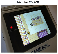 Kit d'écran LCD IPS rétroéclairé haute définition Q5 de taille plus grande Super OSD RIPS pour console GameBoy DMG GB DMG IPS LCD Affichage effet pixel