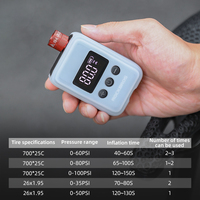 ROCKBROS-Compresseur de Gonflage Automatique Sans Fil Portable pour Extérieur, avec Valve Presta, Petite Taille