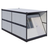 Maison conteneur préfabriquée en acier pliable de 20 pieds et 40 pieds, installation rapide, prête à vivre