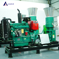 Nouvelle machine à granulés diesel chinoise pour l'alimentation animale, haute efficacité, taille de granulés personnalisable, capacité de 200 kg/h