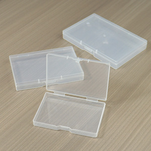 Transparent Rectangular Plastic Storage <b>Box</b> <b>Small</b> Desktop Organizer For Hardware Parts And Cards Dustproof Packaging Case - Product Image 3