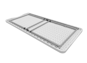 Pátio de plástico ao ar livre dobrável em meia mesa cadeiras mesa de plástico de 4 5 6 pés - Product Image 6