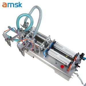 Machine de remplissage automatique double tête haute performance 500-2500 ml pour boissons, eau gazeuse et vin rouge avec tube - Product Image 3