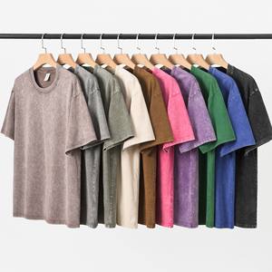 Camiseta <span class=keywords><strong>de</strong></span> Algodón <span class=keywords><strong>de</strong></span> Alta Calidad, Estilo Casual, Personalizada, al por Mayor, Vintage, Desgastada, Estilo Urbano, para <span class=keywords><strong>Hombre</strong></span>, Talla Grande, Lavada al Ácido, Unisex - Product Image 4