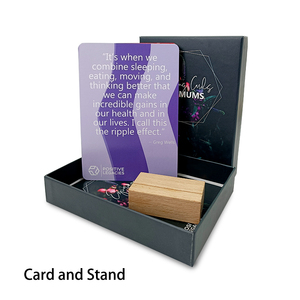 Thiết kế nội dung Chánh Niệm tùy chỉnh tự chăm sóc thẻ khẳng định tích cực với hộp và giá đỡ trị liệu - Product Image 2