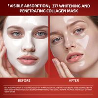 377 feuille naturelle masque Facial niacinamide acide hyaluronique blanchissant les taches de rousseur éclaircissant la peau masque de feuille Facial nourrissant en profondeur