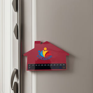 Econômico agregado familiar escala termômetro claro mostrando fácil leitura papel LCD temperatura interior cartão - Product Image 2