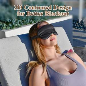 <span class=keywords><strong>Masque</strong></span> <span class=keywords><strong>pour</strong></span> les yeux de sommeil en soie 3D luxueux avec des œillets extra profonds <span class=keywords><strong>pour</strong></span> de longs cils en coton super doux respirant bloquant <span class=keywords><strong>la</strong></span> lumière bandeau - Product Image 4