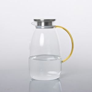 <b>Tea</b> & Fruit <b>Infusion</b> Pitcher Large Capacity Glass Jug With Lid And Handle For Cold Drinks Summer Use - Product Image 3