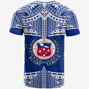 New Toa Samoa Rugby <strong>Clothing</strong> <strong>Manufacturers</strong> on Sale Custom Print Round Neck Polyester Plus Size T-shirt for Men - Product Image 2