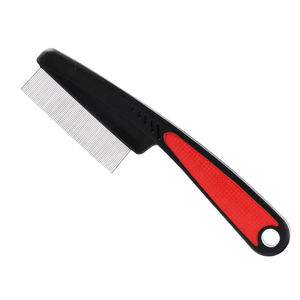 Peine de pulgas, peine de pelo de mascota de dientes finos, peine de aseo de Metal profesional para perros/gatos/mascotas pequeñas - Product Image 1
