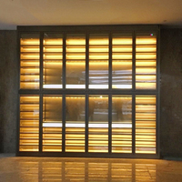 Cave à vin encastrable double porte en acier inoxydable, moderne et luxueuse, avec commande électrique intelligente, pour usage domestique et professionnel
