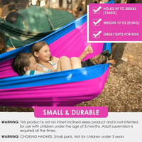Tragbare Hängematte aus Nylon aus Fallschirm-Nylon für Camping im Freien