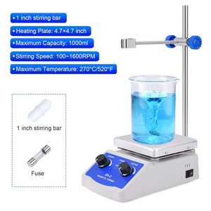 เครื่องกวนสารแม่เหล็ก SH-2 ความจุ 1000 มล. 100-2000 รอบต่อนาที อุปกรณ์ผสมสารในห้องปฏิบัติการ - Product Image 2