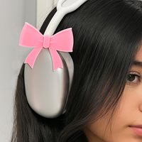 Aksesoris Headphone Silikon YDS, Hiasan Headset Kupu-kupu 3D Lucu dengan Tali Tersembunyi yang Dapat Disesuaikan