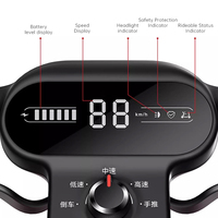 Scooter électrique pliable à 4 roues et moteur sans balais 250W pour personnes âgées Batterie Li-ion Cyclomoteur électrique intelligent Portée de 40KM