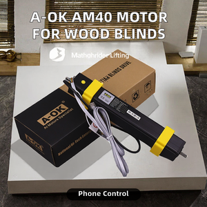 Motor Tubular Metálico A-OK AM40 con Aplicación para Smartphone, Motor DC de Alta Calidad con Límite Electrónico y Radio para Elevación e Inclinación - Product Image 2