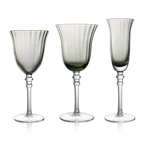 Incantevoli flauti di Champagne colorati Vintage <span class=keywords><strong>a</strong></span> coste con gambo <span class=keywords><strong>a</strong></span> coste bicchieri da vino in <span class=keywords><strong>tulipano</strong></span> eleganti calici - Product Image 6