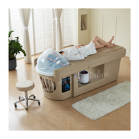 Lit de Tête Spa Multi-Fonctionnel avec Shampoing, Massage, Pédiluve & Pédicure – Idéal pour Salons & Spas de Beauté