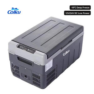 Réfrigérateur de voiture à compresseur Colku 20L <span class=keywords><strong>12V</strong></span> 24V DC, congélateur portable pour camion avec poignée dissimulée pour <span class=keywords><strong>camping</strong></span>-<span class=keywords><strong>car</strong></span>, SUV, Overland - Product Image 1