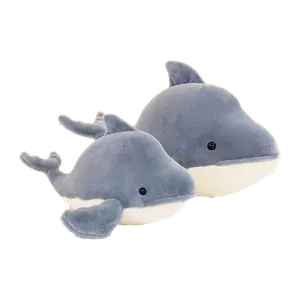 Big and small size super soft stuffed animal shark whale plush toy