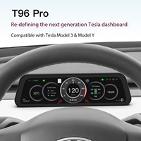 Électronique automobile : Modification de l'écran LCD du tableau de bord Tesla Model Y/3/YL, prend en charge plusieurs langues et l'affichage CarPlay