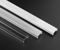Bande lumineuse LED 1609 Profils en aluminium Argent Noir 1m 2m pour décoration lumineuse intérieure