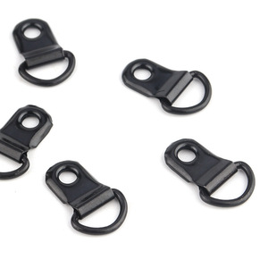 Black D-Shaped Single Eye Hanging Hooks Metal <b>Picture</b> <b>Frame</b> Accessories 3-5kg Load Capacity - Product Image 3