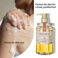 Gel Douche Hydratant à l'Essence de Miel et au Parfum de Citron 500ml pour Adultes, Éclaircissant, Exfoliant et Réparateur des Peaux Rugueuses