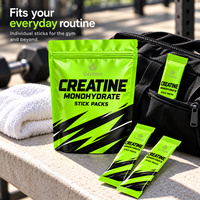 Créatine en Poudre en Gros Gentian – Créatine Monohydrate en Sachets Individuels Refermables pour Emballage de Marque