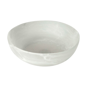 ถ้วยเสิร์ฟเรซินสีขาวทำจากหินอ่อนทำด้วยมือ - Product Image 1