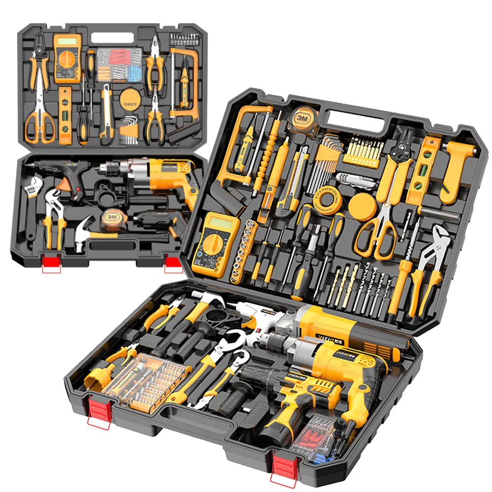 Professional Practical Home Kit, Electrician Cordless Electric Lithium Tool Set/