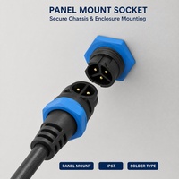 Connecteur circulaire étanche IP68 à verrouillage par vis M16 90° ° /180 °   Câble 2 à 8 broches 10A 5A 3A, connecteur mâle-femelle de type T pour lampadaire solaire